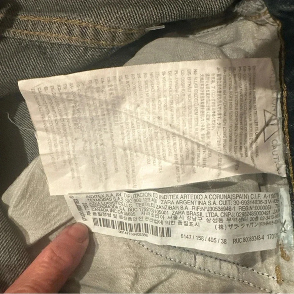 Zara Women’s Jeans blue size 6 wide leg - Picture 8 of 9